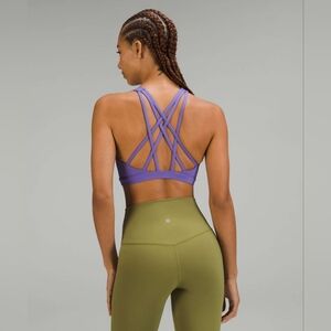 Lululemon Free to Be Serene Bra *Light Support C/D Cup Charged Indigo Size 8